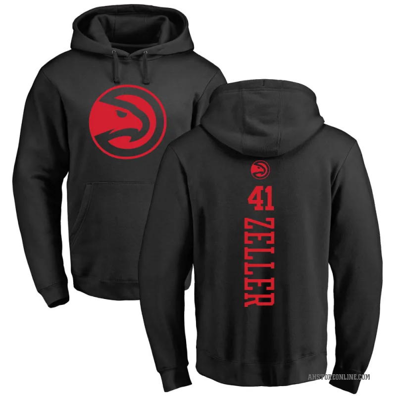 Cody Zeller Men's Black Atlanta Hawks Branded One Color Backer Pullover Hoodie