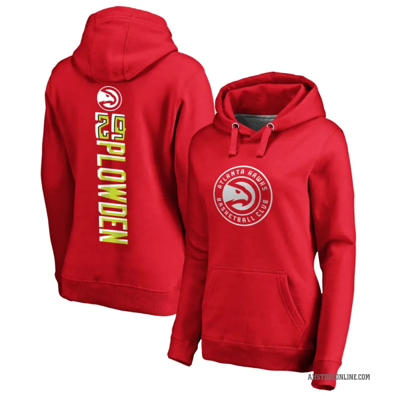 Daeqwon Plowden Women's Red Atlanta Hawks Branded Backer Pullover Hoodie