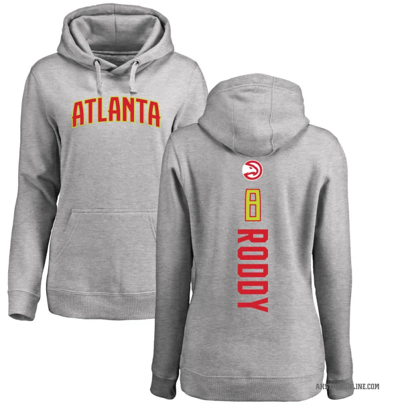 David Roddy Women's Atlanta Hawks Branded Ash Backer Pullover Hoodie