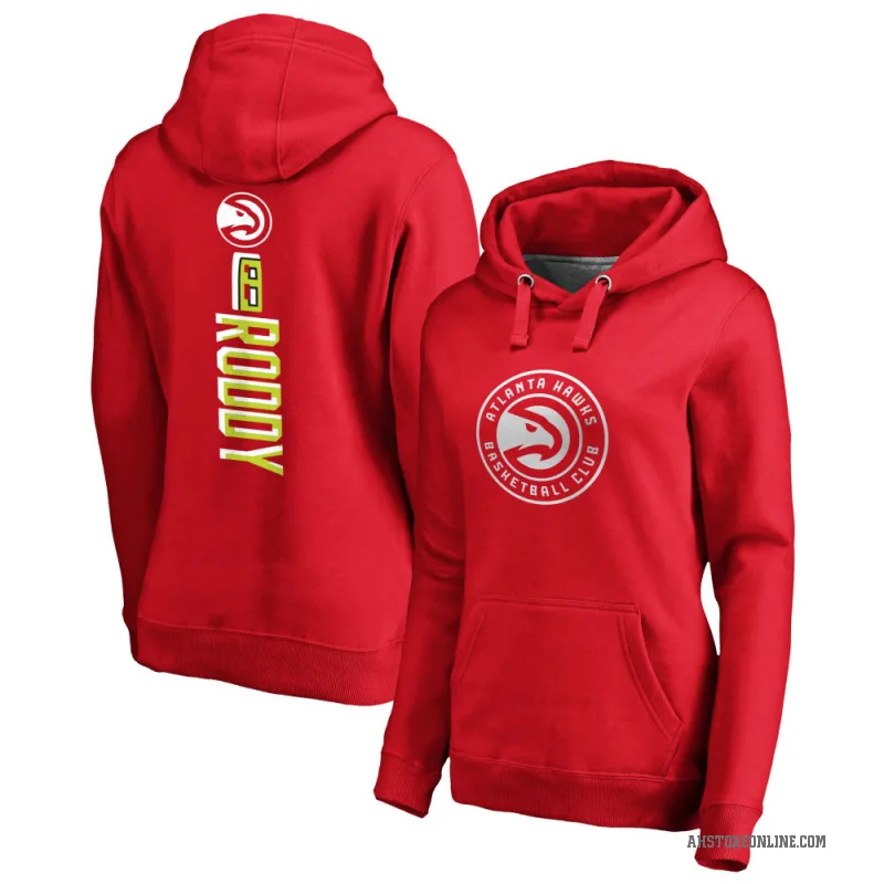 David Roddy Women's Red Atlanta Hawks Branded Backer Pullover Hoodie