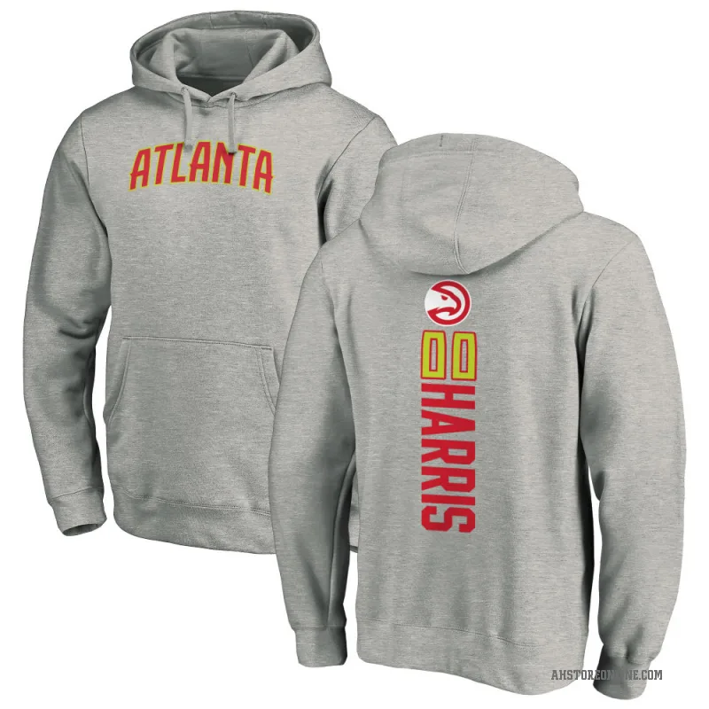 Kevon Harris Men's Atlanta Hawks Branded Ash Backer Pullover Hoodie