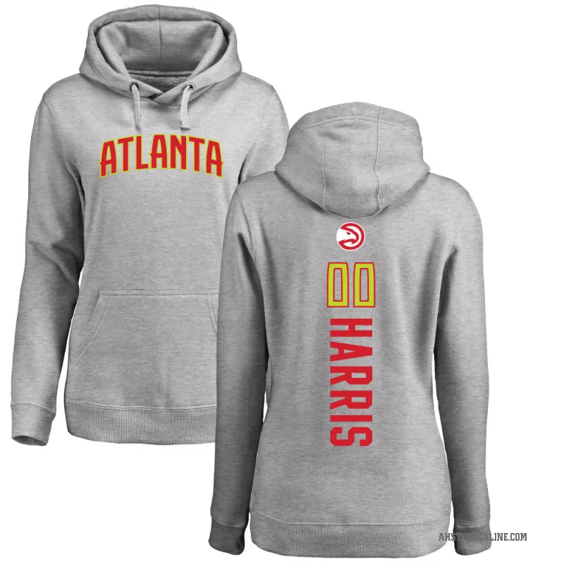 Kevon Harris Women's Atlanta Hawks Branded Ash Backer Pullover Hoodie